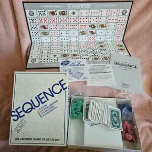 Vintage 1995 JAX Sequence Board Game (Item No. 8002)